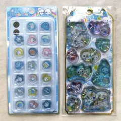 ぷくぷくあわわちゃん　ウォーターシール　おはじきシール