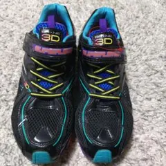 新品同様　SUPERSTAR　3D スニーカー 23.0cm 黒/マルチカラー