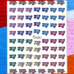 エンジェルブルー　ネイルシール　ナカムラくん祭り