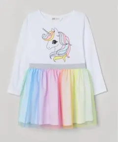 H&M チュールスカート ワンピ ジャージーワンピース 110cm