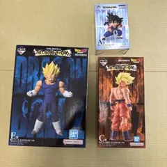 一番くじドラゴンボール C賞 超サイヤ人孫悟空　E賞 魔人ベジータ A賞 孫悟空