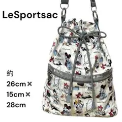 レア✨レスポートサック ディズニーミニーデイジー巾着ショルダーバッグ　2way