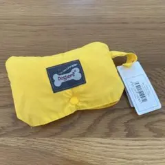 犬用レインコート フード付き マジックテープ式 雨具 ポンチョ イエロー　L