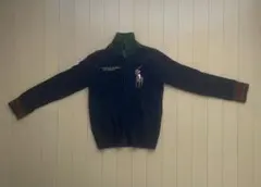ポロバイラルフローレン　フルジップ コットンニット ジャケット ブルゾン 130