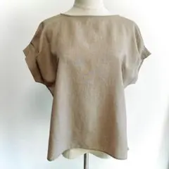 【ナチュラルビューティーベーシック】 前後2way タック袖 ラグラン ブラウス