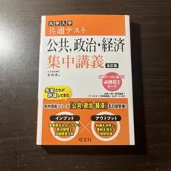 大学入学共通テスト公共,政治・経済集中講義