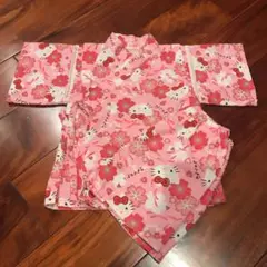 サンリオ キティ 女の子 甚平 90のサムネイル