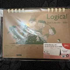ロジカル卓上カレンダー 2026 ピーナッツ　スヌーピー　カレンダー　ペーパー緑のサムネイル