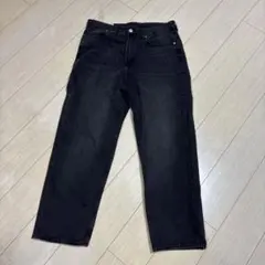H&M LOOSE AMPLE 黒デニム 33/30のサムネイル