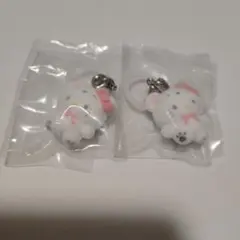 【匿名配送】サンリオめじるしアクセサリー ふわふわスノー ハローキティ2個セット