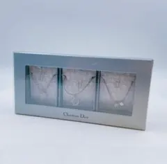 5EM67 Dior ディオール ネックレス 3点セット ロゴ ハート シルバー