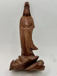 一位一刀彫 飛騨高山 東勝廣作「石橋」木彫り 能面 伝統工芸品 希少