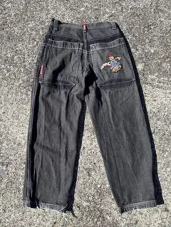 Flamehead 90s black denim Jnco Kikwear