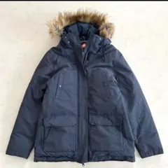 格安　Columbia ダウンジャケット オムニヒートS ネイビー ファー