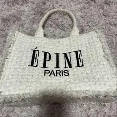 ÉPINE PARIS book tote bag medium white - メルカリ