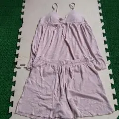 ピンクのラウンジセット(ノースリーブカップ付き)