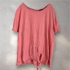 前結びTシャツ コーラルピンク 半袖 コットン XL NAUTICAのサムネイル