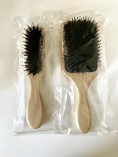 新品未使用Standard ／豚毛入り　ヘアブラシ２本パドルブラシのサムネイル