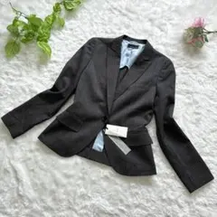 新品・タグ付✨ONLY　テーラードジャケット　ストライプ　グレー　9号