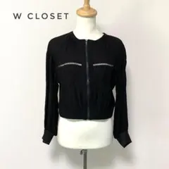 wcloset ダブルクローゼット 薄手 ストレッチジャケット 透けあり【F】のサムネイル