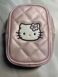 ハローキティ なつかしのアイテムコレクション ピンクキルトポーチのサムネイル