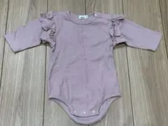 【美品】pairmanon ペアマノン ロンパース 80 ピンク フリル