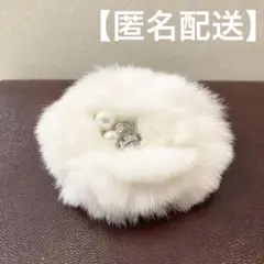 【匿名配送】冬コーデ 結婚式パーティファー ブローチコサージュ 花 クリーム色