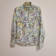 極美品✨ETRO エトロ　シルクブラウス ペイズリー柄　42 極美品✨ETRO エトロ シルクブラウス ペイズリー柄 42 2025年