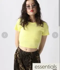FOREVER21 リブコンパクトクロップドTシャツのサムネイル