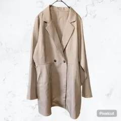 J580 GRL ケープジャケット ベージュ M スリットスリーブ テーラード