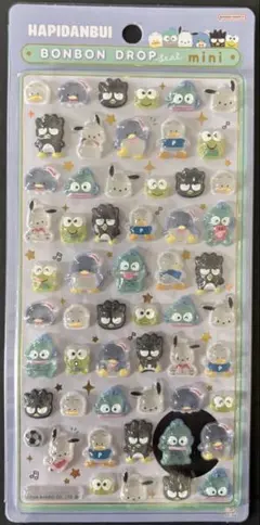 ボンボンドロップシールミニ　はぴだんぶい