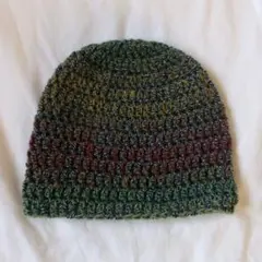 ニット帽/ビーニー/クラッシャーハット/Y2K/グラデーション/マルチカラー