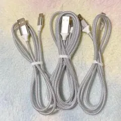 新品USB ケーブル タブレット用 タイプc 【3本セット 1m/1m/2m】白