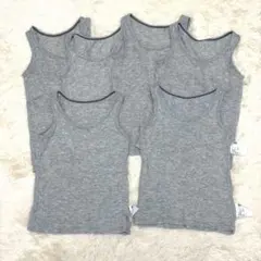UNIQLO メッシュ タンクトップ グレー 6枚セット 80サイズ
