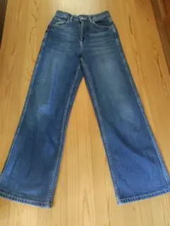 H＆Mハイライズストレートワイドpants