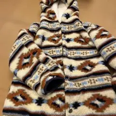 Kahiko 幾何学模様 フリースジャケット