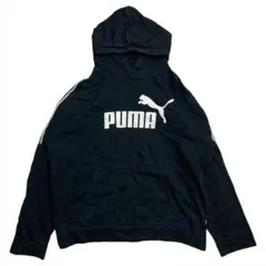 プーマ アンプリファイド スウェット パーカー L ロゴテープ ゆるだぼ 古着