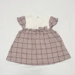 BeBe チェック柄 女の子ワンピース