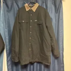 Dickies ブラック 長袖シャツ コーデュロイ襟