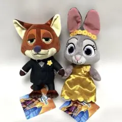ズートピア2 ぬいぐるみ　ZOOTENNIAL GALA Ver. 2個セット