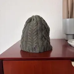90s Ralph Lauren green wool beanie BT45のサムネイル