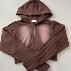 LAGUA GEM KNIT DOCKING ブラウン