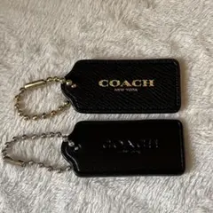 COACH レザー キーホルダー ブラック