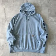 USA規格　カーハート　プルオーバー パーカー　袖プリント　ヘビーウェイト　3X