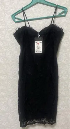新品 ドレス レース XL ブラック 花柄のサムネイル