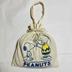スヌーピー　巾着トートバッグ