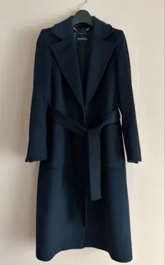 美品】 Max Mara メインライン(通称白タグ) 黒 ロングコート - メルカリ