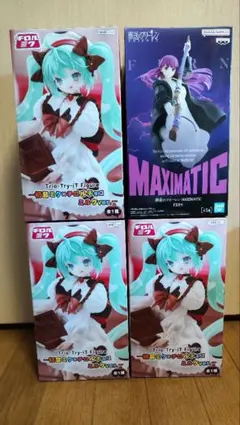 初音ミク　フィギュア　3点と葬送のフリーレン1点