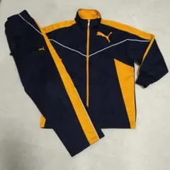 PUMA ネイビーオレンジ ジャージセット　130サイズ