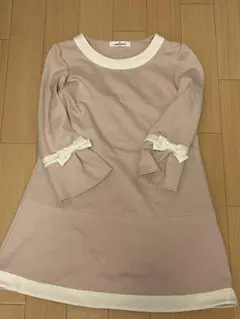 美品　GALLERY VISCONTI ピンク　リボン　ワンピース